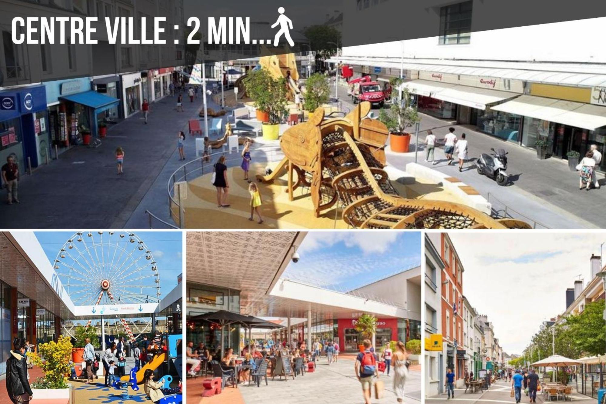 La Deferlante - Hyper Centre - Parking Prive - 300 M Plage Saint-Nazaire  Extérieur photo